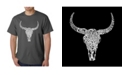 LA Pop Art Men's Word Art T-Shirt - Texas Skull